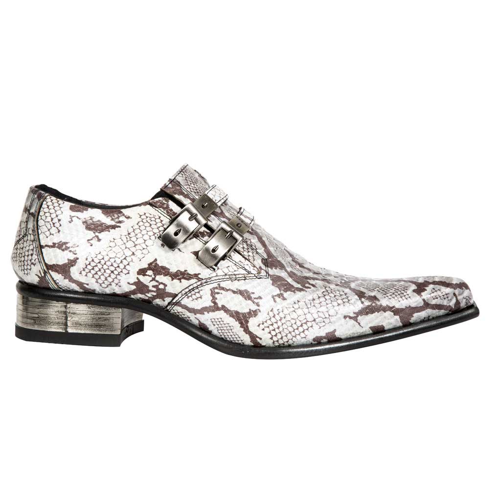 Rock Hol WitAttitude New Schoen M Look Met Slangenleer S57 Shoe 2246 vmby76IfYg